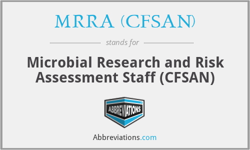 What does MRRA (CFSAN) stand for?